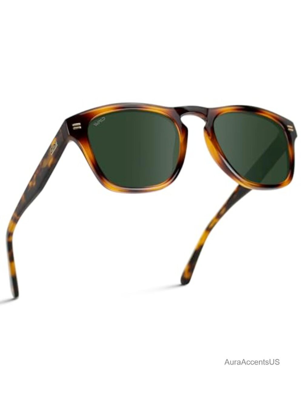 Mens Rectangular Sunglasses Polarized Acetate Frame UV400 Everyday